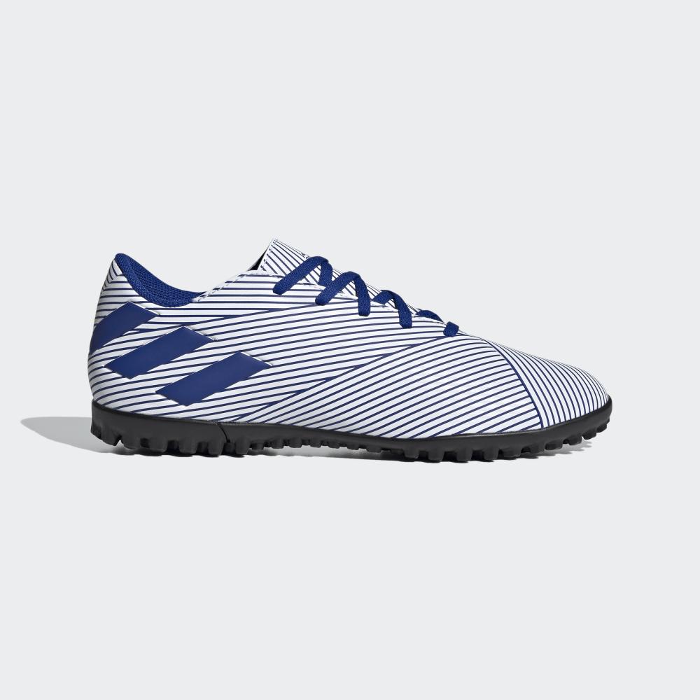 Adidasi Fotbal Adidas Nemeziz 19.4 Turf Barbati Romania - Albi/Albastru Regal/Negrii FV3315
